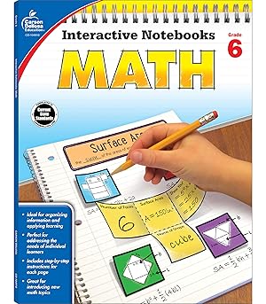 Seller image for Carson Dellosa Math Interactive Notebook, Grade 6 (Interactive Notebooks) for sale by Zoom Books East