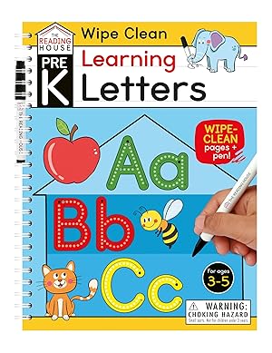 Seller image for Learning Letters (Pre-K Wipe Clean Workbook): Preschool Wipe Clean Activity Workbook, Ages 3-5, Letter Tracing, Uppercase and Lowercase, First Words, . and Handwriting Practice (The Reading House) for sale by clickgoodwillbooks
