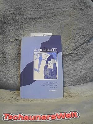Seller image for Werkblatt. Zeitschrift f�r Psychoanalyse und Gesellschaftskritik. Nr.28/1992 for sale by TschaunersWelt