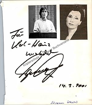 Bild des Verk�ufers f�r Original Autogramm Susanne Uhlen /// Autogramm Autograph signiert signed signee zum Verkauf von Wimbauer Buchversand