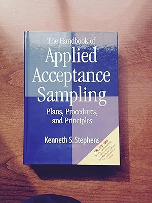 Imagen del vendedor de Applied Acceptance Sampling: Plans, Procedures, and Principles a la venta por Gate City Books