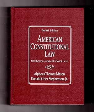 Immagine del venditore per American Constitutional Law: Introductory Essays and Selected Cases venduto da -OnTimeBooks-