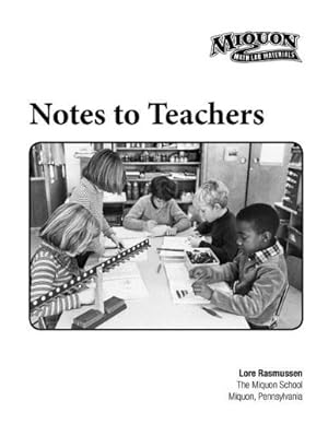 Imagen del vendedor de Miquon Notes to Teachers a la venta por -OnTimeBooks-
