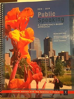 Seller image for Public Speaking: A Competency-Based Approach for sale by -OnTimeBooks-