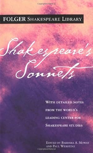 Imagen del vendedor de Shakespeare's Sonnets (Folger Shakespeare Library) a la venta por Zoom Books East