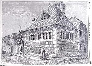 Seller image for 1861 : The Probate Court, Gloucester. Fulljames and Waller, Architects. An original page from The Building News. An Illustrated Weekly Magazine, for the Architect, Engineer, Archaeologist, Constructor, & Art-Lover. for sale by Cosmo Books