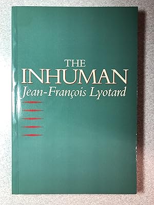 Bild des Verk�ufers f�r The Inhuman: Reflections on Time zum Verkauf von Rosario Beach Rare Books
