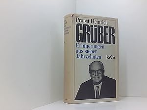 Bild des Verk�ufers f�r Erinnerungen aus sieben Jahrzehnten zum Verkauf von Book Broker