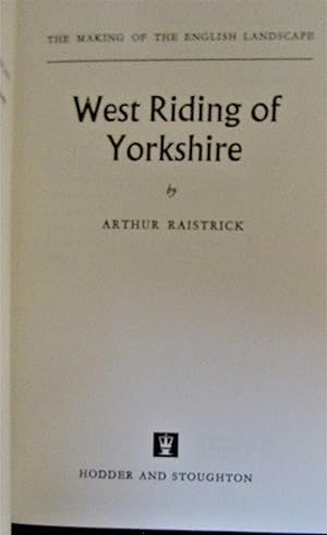 Bild des Verkufers fr West Riding of Yorkshire zum Verkauf von Moneyblows Books & Music