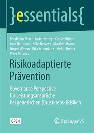 Imagen del vendedor de Risikoadaptierte Pr�vention : Governance Perspective F�r Leistungsanspr�che Bei Genetischen Brustkrebs-risiken -Language: german a la venta por GreatBookPrices