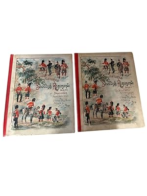 Bild des Verk�ufers f�r Illustrated Histories of the Scottish Regiments: - Book 1 + 2 zum Verkauf von B�chersammelservice Steinecke