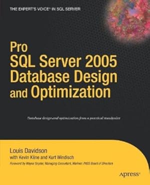 Immagine del venditore per Pro SQL Server 2005 Database Design and Optimization venduto da Rarewaves.com UK