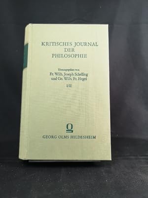 Imagen del vendedor de Kritisches Journal der Philosophie. Mit einem Anhang herausgegeben von Hartmut Buchner. Reprografischer Nachdruck der Ausgabe T�bingen 1802/03. a la venta por ANTIQUARIAT Franke BRUDDENBOOKS