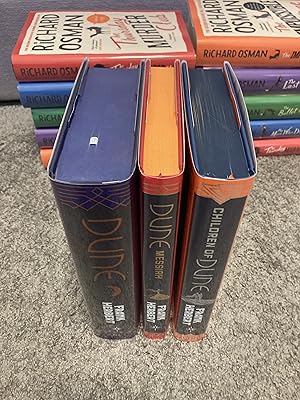 Seller image for DUNE, DUNE MESSIAH & CHILDREN OF DUNE: EXCLUSIVE UK FIRST EDITION HARDCOVER REISSUE SET for sale by Books for Collectors