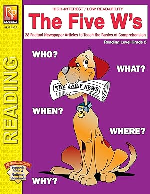 Immagine del venditore per The Five W's (Reading Level 2) | Reproducible Activity Book venduto da -OnTimeBooks-