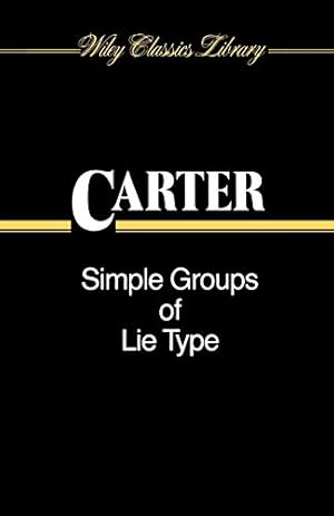 Seller image for Simple Groups of Lie Type (Wiley Classics Library) for sale by Solr Books
