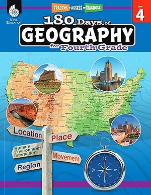 Imagen del vendedor de 180 Days�: Social Studies, Geography for 4th Grade Practice Workbook for Classroom and Home, Cool and Fun Practice Created by Teachers a la venta por Blue Vase Books