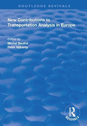 Immagine del venditore per New Contributions to Transportation Analysis in Europe venduto da AHA-BUCH GmbH