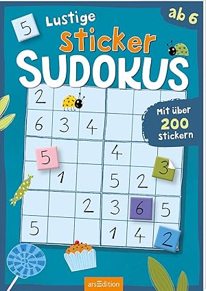 Imagen del vendedor de Lustige Sticker-Sudokus - Zahlen: Mit �ber 200 Stickern Ein R�tsel-Stickerheft mit Zahlen ab 6 Jahren (Sticker-R�tsel) a la venta por Rarewaves.com USA