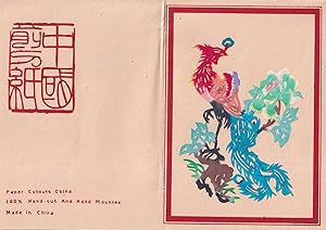 Bild des Verk�ufers f�r [Chinese Paper Cut of a Phoenix Perched on a Branch with Flowers] zum Verkauf von Asia Bookroom ANZAAB/ILAB