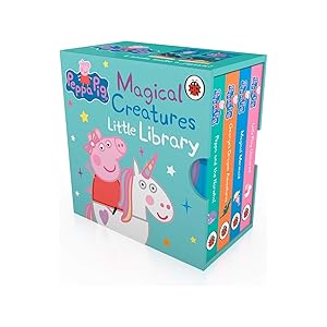 Bild des Verk�ufers f�r Peppa's Magical Creatures Little Library 4 Story Books Collection Box Set mermaids, unicorns, narwhals, dragons zum Verkauf von usa4books