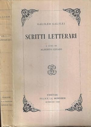 Seller image for Scritti letterari for sale by Biblioteca di Babele