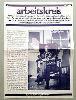Seller image for In Memoriam Henryk Stazewski - Arbeitskreis for Systematic Constructive Art 15, 1988 / Henryk Stazewski - Galeria Sztuki Wsp�lczesnej, Warszawa, Zapiecek, 1976 + 1 Reliefdruck von Henryk Stazewski for sale by Verlag IL Kunst, Literatur & Antiquariat
