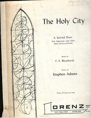 Immagine del venditore per The Holy City A Sacred Piano Duet pub. Lorenz venduto da Vada's Book Store