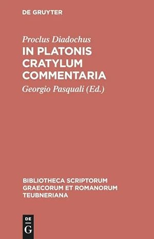 Seller image for In Platonis Cratylum commentaria for sale by preigu