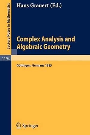 Imagen del vendedor de Complex Analysis and Algebraic Geometry a la venta por Rarewaves.com USA