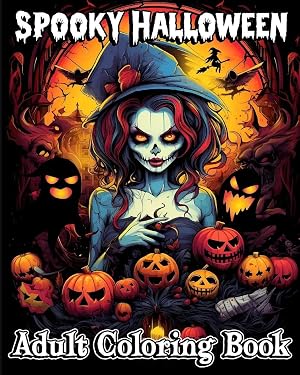 Imagen del vendedor de Spooky Halloween | Adult Coloring Book for a Fun and Relaxing Experience a la venta por preigu