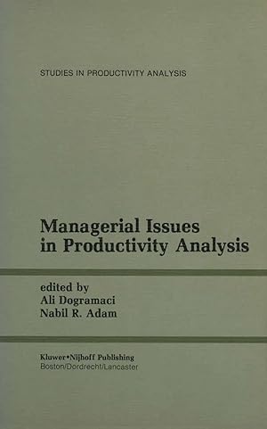 Imagen del vendedor de Managerial Issues in Productivity Analysis a la venta por preigu