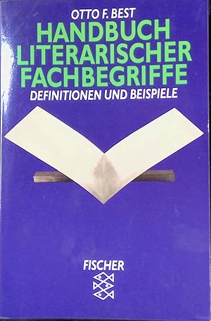Seller image for Handbuch literarischer Fachbegriffe : Definitionen und Beispiele. (Nr. 11958) Fischer for sale by books4less (Versandantiquariat Petra Gros GmbH & Co. KG)