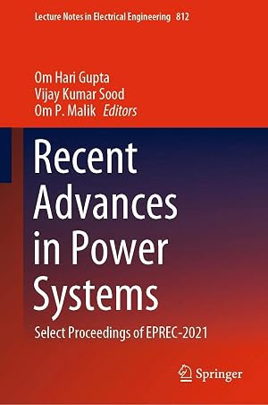 Immagine del venditore per Recent Advances in Power Systems | Select Proceedings of EPREC-2021 venduto da preigu