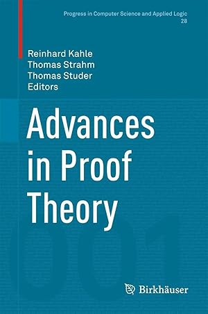 Seller image for Advances in Proof Theory for sale by preigu