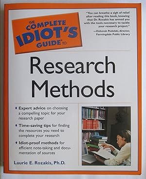 Immagine del venditore per The Complete Idiot's Guide to Research Methods venduto da Greenworld Books