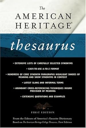 Seller image for The American Heritage Thesaurus, First Edition for sale by Greenworld Books