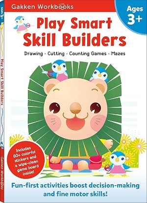 Imagen del vendedor de Play Smart Skill Builders Age 3+: Preschool Activity Workbook with Stickers for Toddlers Ages 3, 4, 5: Build Focus and Pen-control Skills: Tracing, Mazes, Matching Games, and More (Full Color Pages) a la venta por Greenworld Books