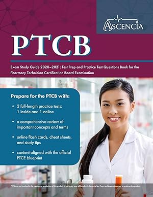 Imagen del vendedor de PTCB Exam Study Guide 2020-2021: Test Prep and Practice Test Questions Book for the Pharmacy Technician Certification Board Examination a la venta por Greenworld Books