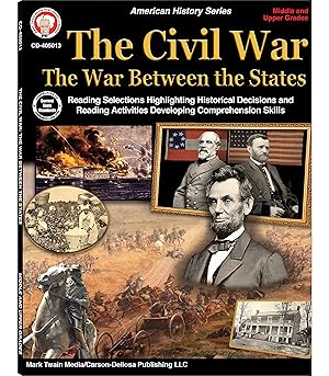 Imagen del vendedor de Mark Twain The Civil War Social Studies Workbook, American History Books Covering the Battle Between the United States, Classroom or Homeschool Curriculum a la venta por Greenworld Books