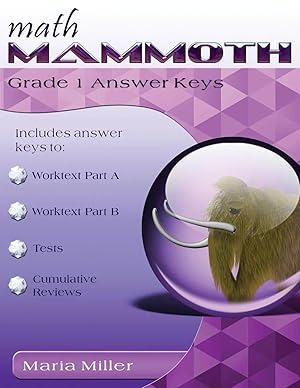 Immagine del venditore per Math Mammoth Grade 1 Answer Keys venduto da preigu