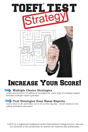 Imagen del vendedor de TOEFL Test Strategy | Winning Multiple Choice Strategies for the TOEFL Test a la venta por preigu