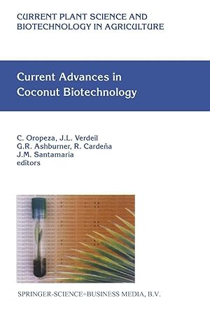 Imagen del vendedor de Current Advances in Coconut Biotechnology a la venta por preigu