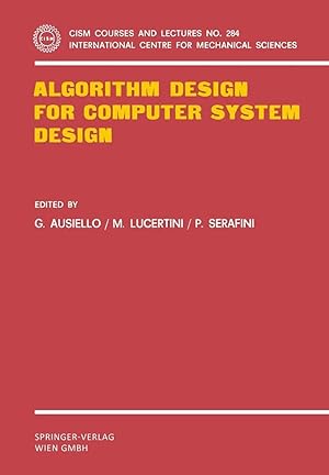 Imagen del vendedor de Algorithm Design for Computer System Design a la venta por preigu