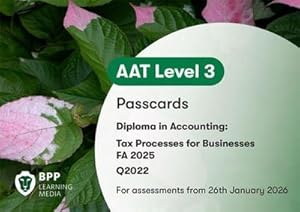 Imagen del vendedor de AAT Tax Processes for Businesses : Passcards a la venta por AHA-BUCH GmbH
