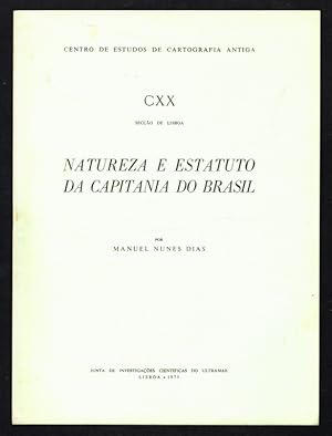 Immagine del venditore per NATUREZA E ESTATUTO DA CAPITANIA DO BRASIL venduto da Livraria Alfarrabista Liliana Queiroz