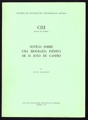 Immagine del venditore per NOT�CIA SOBRE UMA BIOGRAFIA IN�DITA DE D. JO�O DE CASTRO venduto da Livraria Alfarrabista Liliana Queiroz