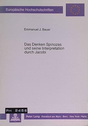 Bild des Verk�ufers f�r Das Denken Spinozas und seine Interpretation durch Jacobi. Europ�ische Hochschulschriften / Reihe 20 / Philosophie ; Bd. 270 zum Verkauf von books4less (Versandantiquariat Petra Gros GmbH & Co. KG)