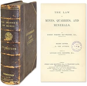 Seller image for The Law of Mines, Quarries, And Minerals for sale by The Lawbook Exchange, Ltd., ABAA  ILAB