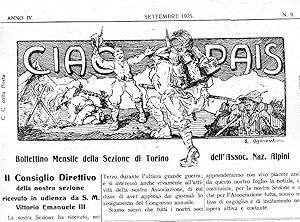 CIAO PAIS, bollettino mensile della sezione di Torino dell'ass, Naz. Alpini ( anno IV - numero 9 ...